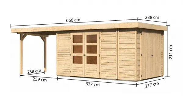 Drevený záhradný domček RETOLA 6 Lanitplast