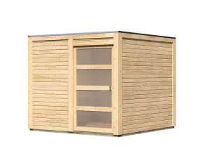 Drevený záhradný domček QUBIC 2 Lanitplast