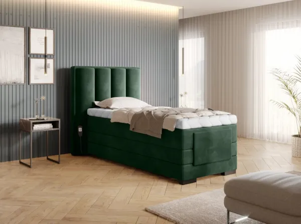 ArtElta Manželská posteľ VEROS Boxspring | elektrická polohovateľná 90 x 200 cm Farba: Gojo 101