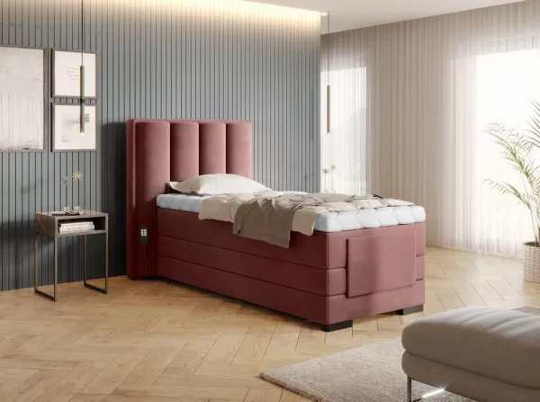 ArtElta Manželská posteľ VEROS Boxspring | elektrická polohovateľná 90 x 200 cm Farba: Gojo 101