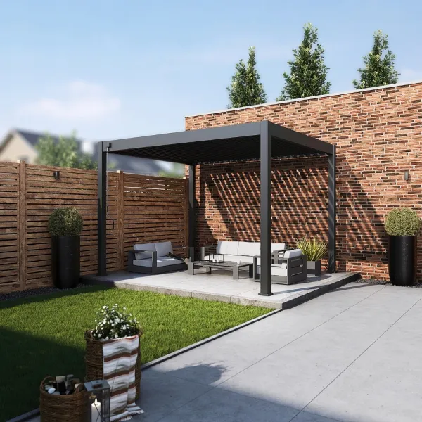 Rojaplast Bioklimatická pergola INTRO NEO 5,3x3 m, hliník a oceľ - voľne stojaca