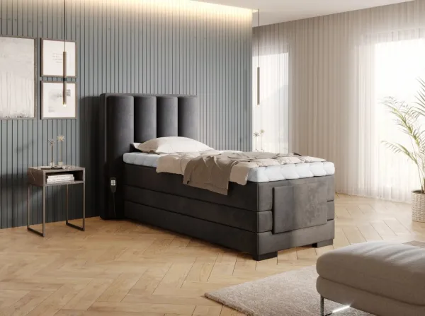 ArtElta Manželská posteľ VEROS Boxspring | elektrická polohovateľná 90 x 200 cm Farba: Gojo 101