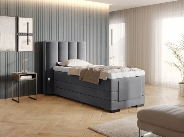 ArtElta Manželská posteľ VEROS Boxspring | elektrická polohovateľná 90 x 200 cm Farba: Gojo 101