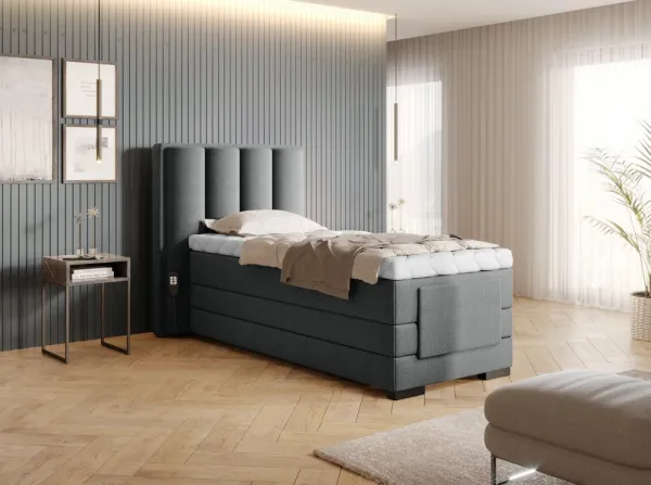 ArtElta Manželská posteľ VEROS Boxspring | elektrická polohovateľná 90 x 200 cm Farba: Gojo 101
