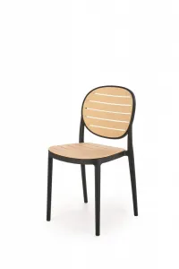 Stohovateľná stolička K529 Halmar Černá