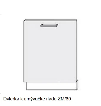 ArtExt Kuchynská linka Brerra - mat Kuchyňa: Polica do skrinky D12/90