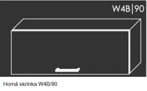 ArtExt Kuchynská linka Brerra - mat Kuchyňa: Polica do skrinky D12/90