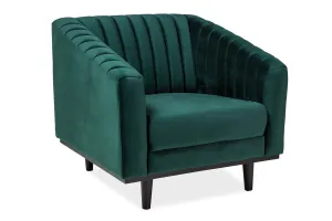 Signal Kreslo ASPREY Velvet 1 Farba: Sivá / Bluvel 14