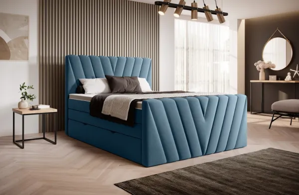ArtElta Manželská posteľ CANDICE Boxspring | 140 x 200 cm Farba: Poco 07 