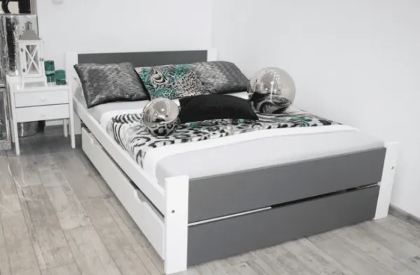 Elvisia Posteľ LEA s roštom | 80 x 200 cm Farba: Sivá