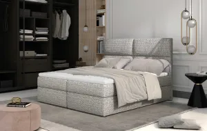 ArtElta Manželská posteľ AMBER Boxspring | 140 x 200 cm Farebné prevedenie AMBER: Monolith 77