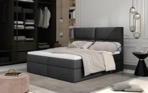 ArtElta Manželská posteľ AMBER Boxspring | 140 x 200 cm Farebné prevedenie AMBER: Monolith 77