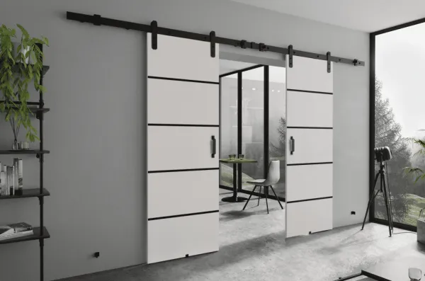KIER Posuvné dvere LORNI PLUS DUO | 152 cm Farba: Grafit