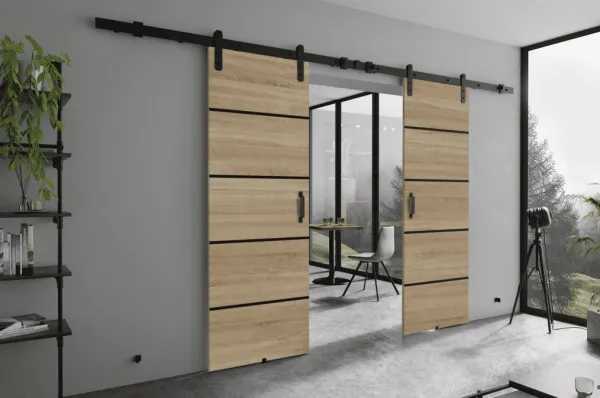 KIER Posuvné dvere LORNI PLUS DUO | 152 cm Farba: Grafit