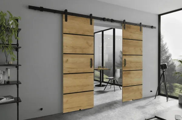 KIER Posuvné dvere LORNI PLUS DUO | 152 cm Farba: Grafit