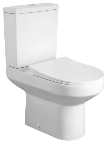 AQUALINE - VERMET WC kombi misa, spodný/zadný odpad, biela VR038-432