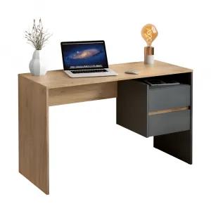 PC stôl so zásuvkami TULIO NEW Tempo Kondela Biela / dub