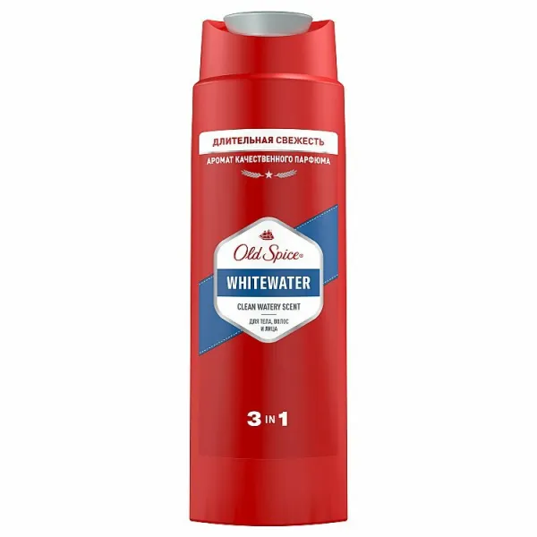 Old Spice Whitewater 3 v 1 Sprchový Gél a Šampó Pre Mužov 250ml