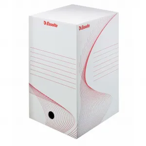 Archívny box Esselte 200mm biely/červený