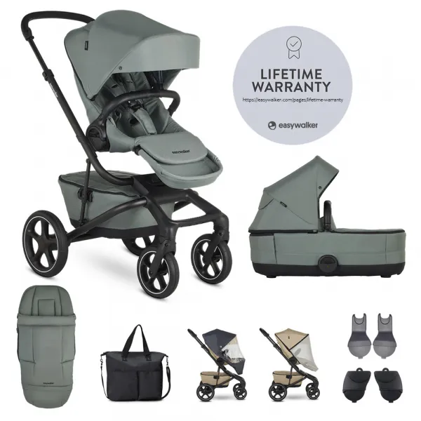 EASYWALKER - Kočík kombinovaný Jimmey Pepper Black XXL RWS