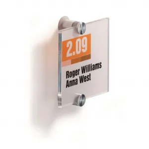 Durable Informačná tabuľka Crystal Sign 105x105 mm