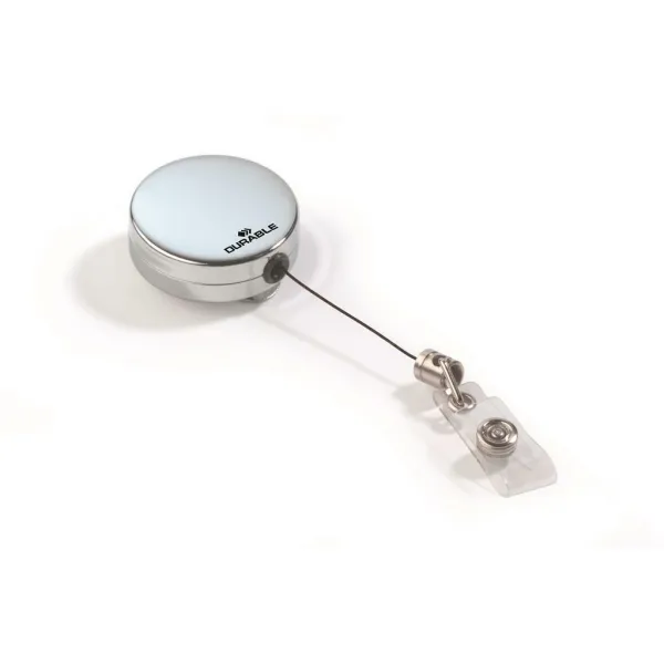 DURABLE Výsuvný kotúč s prúžkom DURABLE JOJO CHROME 10ks (DU822523)