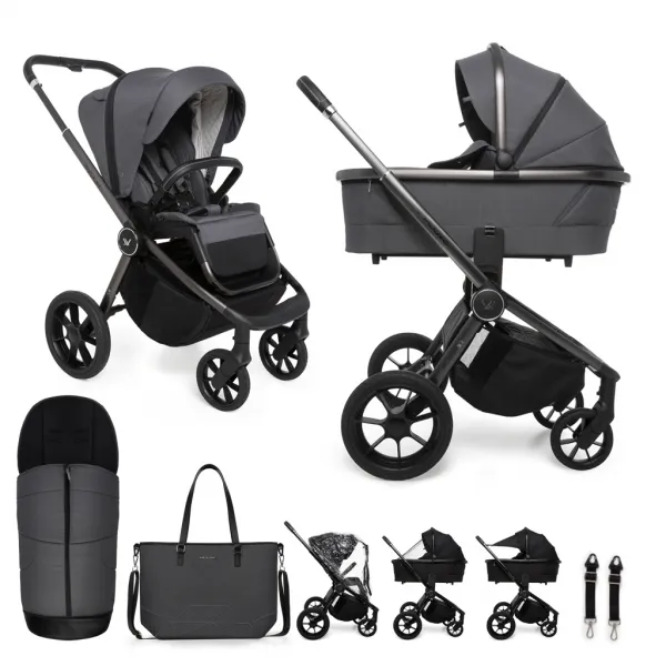 Kočík MUUVO Quick SE 2 set 2v1 Farba: Chromium black