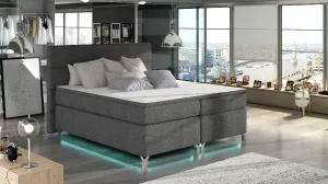 AMADEO BOXSPRINGS s LED osvetlenim Látka: Soft 11, Rozmer: 140 x 200