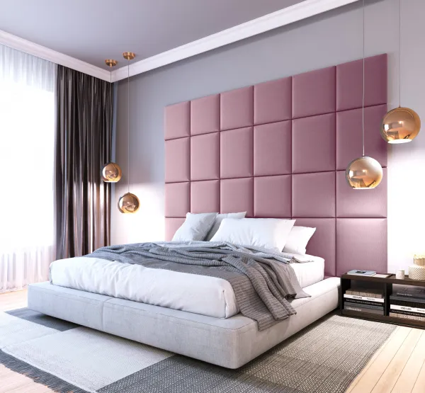 Eltap Čalúnený panel SET QUADRATTA 240x180 modrý