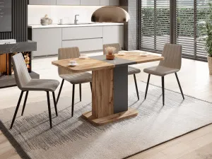 Jedálenský stôl Seul Farba: artisan oak/white