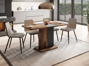 Jedálenský stôl Seul Farba: artisan oak/white