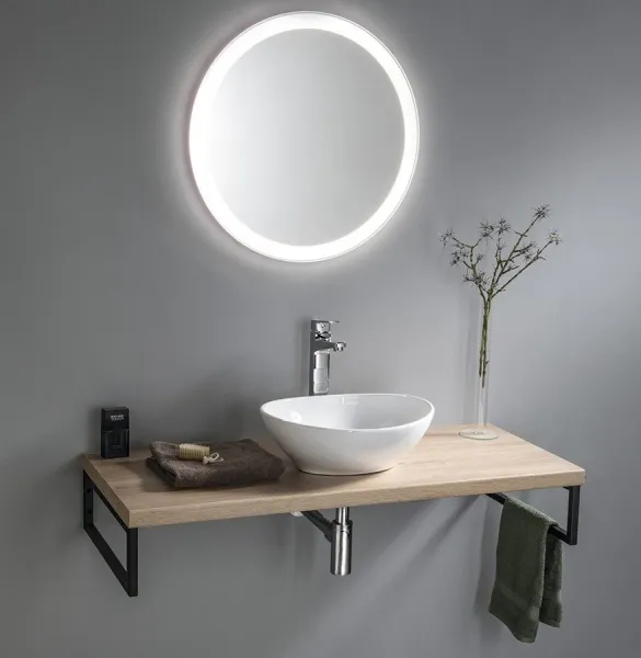 NOA kulaté zrcadlo s LED osvětlením, průměr 60cm OM260