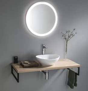 NOA kulaté zrcadlo s LED osvětlením, průměr 60cm OM260