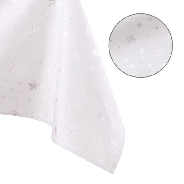 Obrus AmeliaHome STAR DUST strieborný, veľkosť 140x400