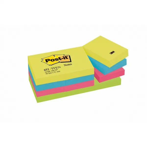 POST-IT Bločky Post-it _ENERGIA_ 31x51mm, 12x100 lístkov (MM065333)