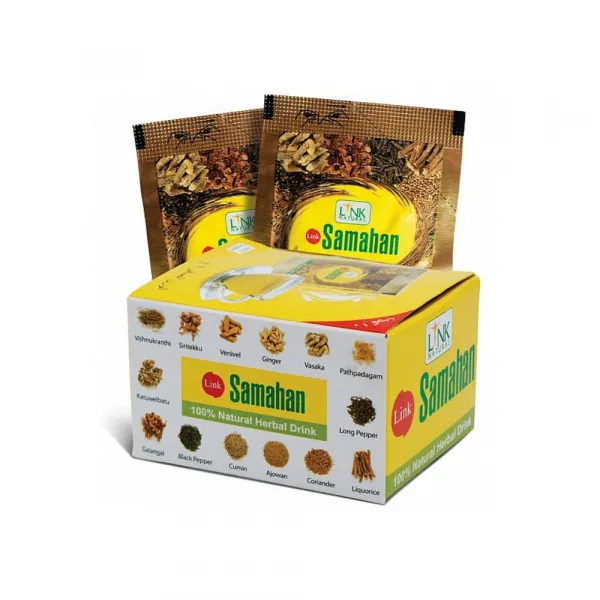 HealthNA Samahan - ajurvédsky instantný bylinný čaj - Link Natural Balenie: 400 g