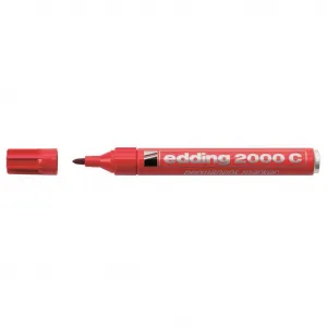Permanentný popisovač edding 2000C červený