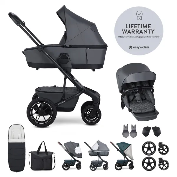 Kočík Easywalker Harvey5 Air set XXL s príslušenstvom Farba: Pebble Grey