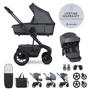 Kočík Easywalker Harvey5 Air set XXL s príslušenstvom Farba: Pebble Grey