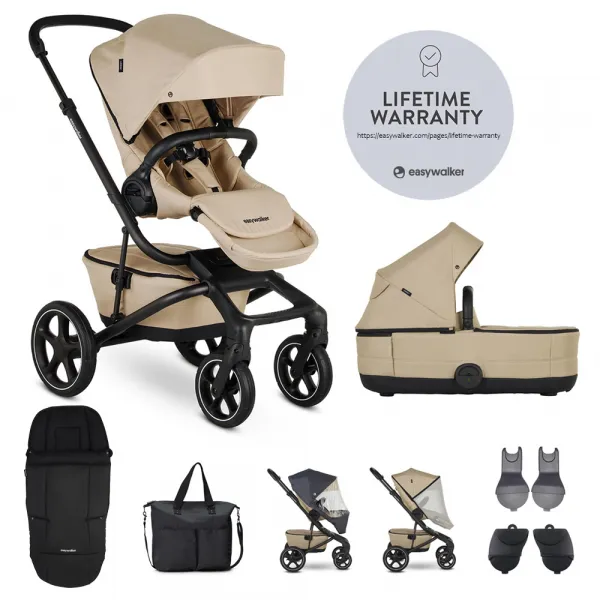 EASYWALKER - Kočík kombinovaný Jimmey Pepper Black XXL RWS