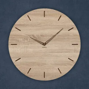 Minimalistické drevené hodiny