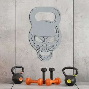 Darček pre kulturistu - Drevený obraz Kettlebell