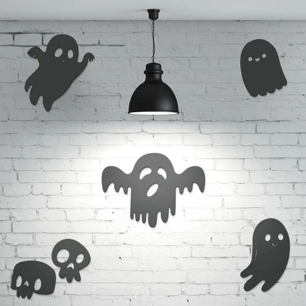 Halloweenská výzdoba na stenu - Duchovia