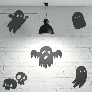 Halloweenská výzdoba na stenu - Duchovia