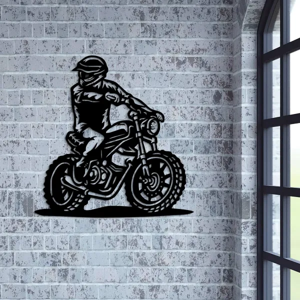 Drevený obraz na stenu - Motorka