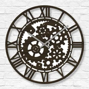 Industriálne nástenné hodiny - Technik