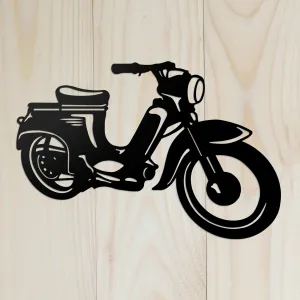 Drevený obraz v retro štýle - Jawa 555