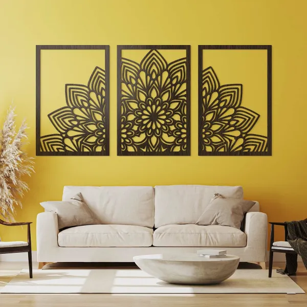 Viacdielna mandala na stenu - Hojnosť