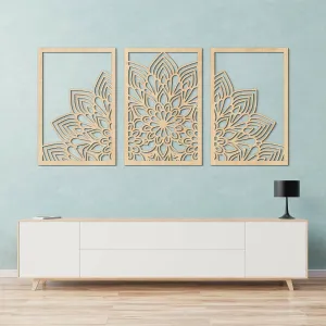 Viacdielna mandala na stenu - Hojnosť