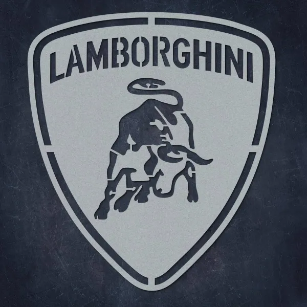 Drevené logo auta - Lamborghini